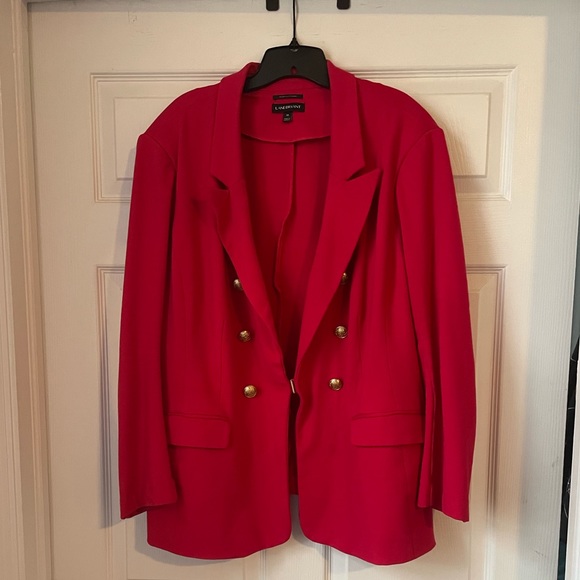Lane Bryant Jackets & Blazers - Red blazer with with gold buttons from Lane Bryant, size 28.